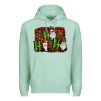 Seafoam ho ho ho gnomes christmas Premium Hoodie - RanaPortraitStore