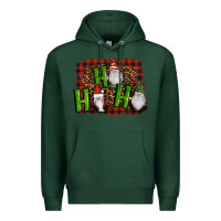 Sports Green ho ho ho gnomes christmas Premium Hoodie - RanaPortraitStore