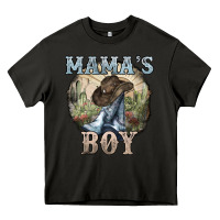 Asphalt mamas boy western cowboy boots cactus Heavy Core Tee - NancyCooperArtShop