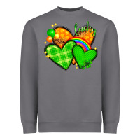 Storm St. Patrick's Day hearts St. Patricks day Heavyweight Sweatshirt - HowdyJamesFarm