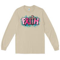 Mushroom Cancer Faith Cross Long Sleeve Tee - HowdyJamesFarm