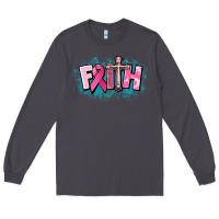 Smoke Cancer Faith Cross Long Sleeve Tee - HowdyJamesFarm