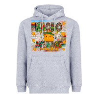 Heather Grey Nacho Average God mother Heavyweight Hoodie - CowhideDigitalArt