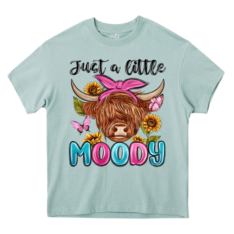 Just A Little Moody Heavy Core Tee by MaliasSmallBusiness | Teevron