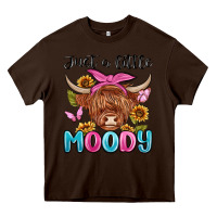 Chocolate Brown just a little moody Heavy Core Tee - MaliasSmallBusiness