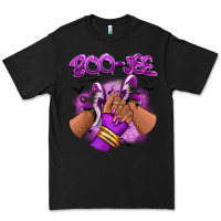 Black Boo-jee Halloween afro sneakers Premium Tee - RanaPortraitStore