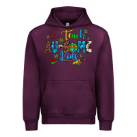 Mauve Wine i teach au some kids Urban Hoodie - Artiststas
