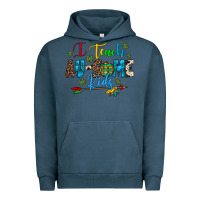 Pigment Midnight Navy i teach au some kids Urban Hoodie - Artiststas
