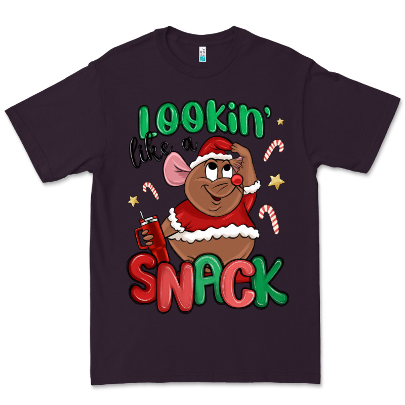 Lookin' Like A Snack Christmas Character Premium Tee by MaliasSmallBusiness | Teevron