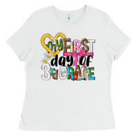 White my first day of 3rd grade Ladies Tee - NancyCooperArtShop