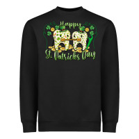 Black Happy St. Patrick's Day Tooth Dentist Heavyweight Sweatshirt - CowGirlArtShop
