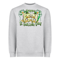 Heather Grey Happy St. Patrick's Day Tooth Dentist Heavyweight Sweatshirt - CowGirlArtShop