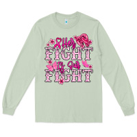 Matcha Her fight is our fight Cancer Awareness Long Sleeve Tee - HowdyJamesFarm