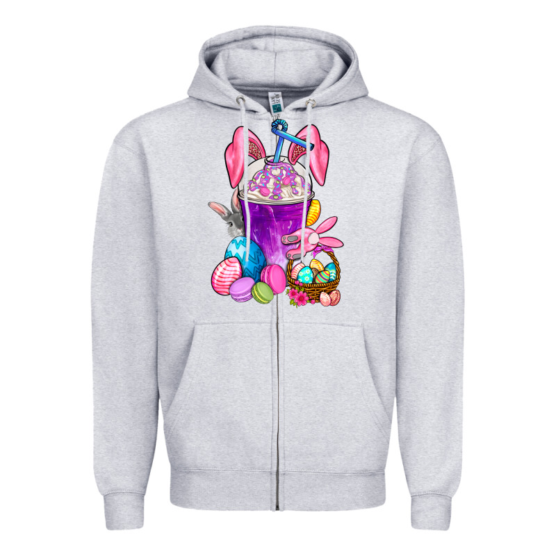 Easter Coffee Cup Zipper Hoodie by BundleAndBundleShop | Teevron