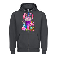 Smoke Easter Coffee Cup Zipper Hoodie - BundleAndBundleShop