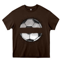Chocolate Brown custom soccer Heavy Core Tee - MaliasSmallBusiness