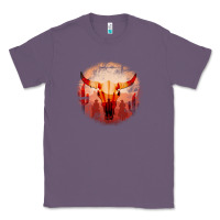 Lavender Western Cowboy Sunset Bull Skull Classic Tee - Bettercallsaul