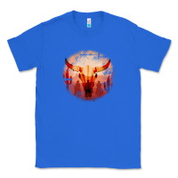 True Royal Western Cowboy Sunset Bull Skull Classic Tee - Bettercallsaul