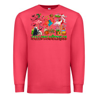Cardinal happy hallothanksmas flamingo Premium Sweatshirt - CowhideDigitalArt