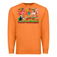 Carrot happy hallothanksmas flamingo Premium Sweatshirt - CowhideDigitalArt