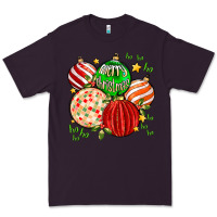 Plum merry christmas tree ball Premium Tee - MaliasSmallBusiness