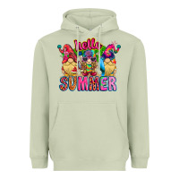 Matcha Hello summer Gnome Heavyweight Hoodie - CowhideDigitalArt