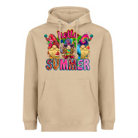 Mushroom Hello summer Gnome Heavyweight Hoodie - CowhideDigitalArt