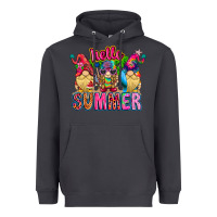 Smoke Hello summer Gnome Heavyweight Hoodie - CowhideDigitalArt