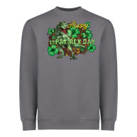 Storm Happy St. Patrick's Day T-Rex Heavyweight Sweatshirt - HowdyJamesFarm