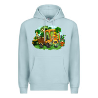Blue Mist truck saint patrick's day Premium Hoodie - FaDigitalArtStudio