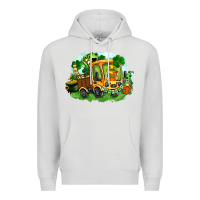 Dove Grey truck saint patrick's day Premium Hoodie - FaDigitalArtStudio