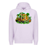 Lilac truck saint patrick's day Premium Hoodie - FaDigitalArtStudio