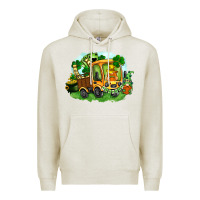 Oatmeal Heather truck saint patrick's day Premium Hoodie - FaDigitalArtStudio