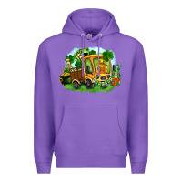 Purple truck saint patrick's day Premium Hoodie - FaDigitalArtStudio