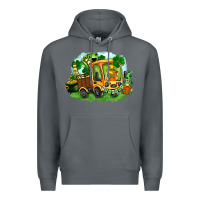 Rock truck saint patrick's day Premium Hoodie - FaDigitalArtStudio