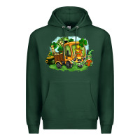 Sports Green truck saint patrick's day Premium Hoodie - FaDigitalArtStudio