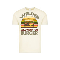 Vintage Arctic Welder Wıll Work For Burger Vintage Tee - Bettercallsaul