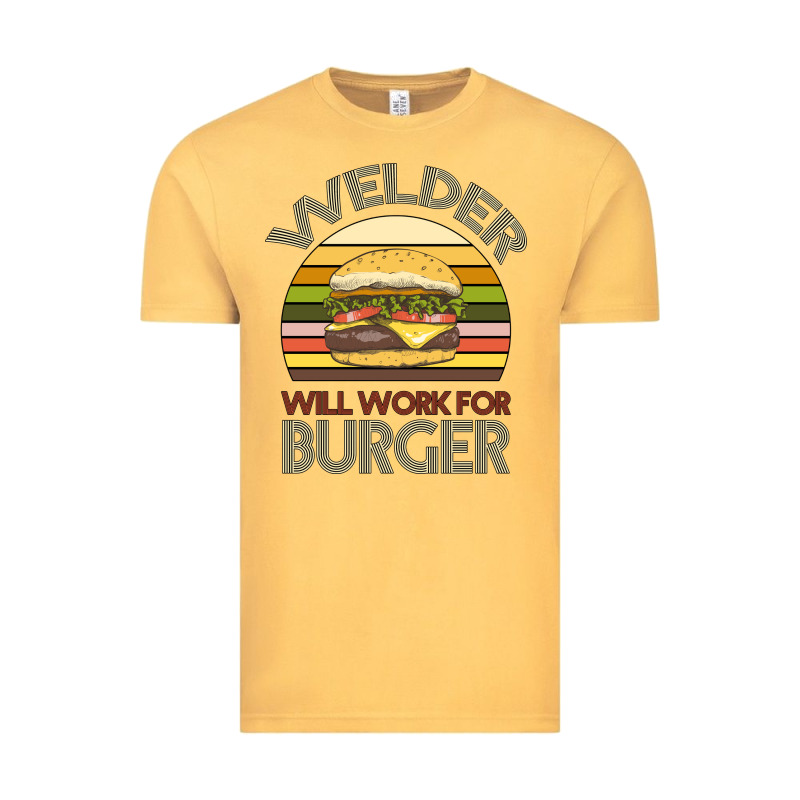 Welder Wıll Work For Burger Vintage Tee by Bettercallsaul | Teevron