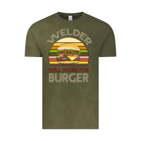 Vintage Olive Welder Wıll Work For Burger Vintage Tee - Bettercallsaul