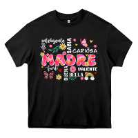 Black ella es mama Heavy Core Tee - JahusDesignShop