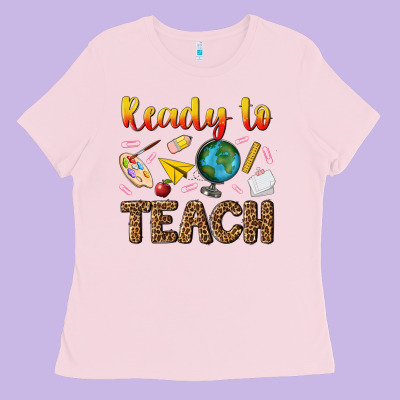 Ready To Teach Ladies Tee Designed By Nancycooperartshop