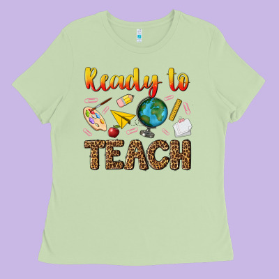 Ready To Teach Ladies Tee Designed By Nancycooperartshop