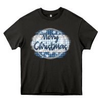 Asphalt merry christmas blue Heavy Core Tee - MaliasSmallBusiness