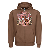 Chestnut my heart is on that field Zipper Hoodie - FaDigitalArtStudio