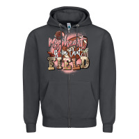 Smoke my heart is on that field Zipper Hoodie - FaDigitalArtStudio