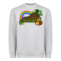 Heather Grey kentucky map st.patricks Heavyweight Sweatshirt - CowGirlArtShop