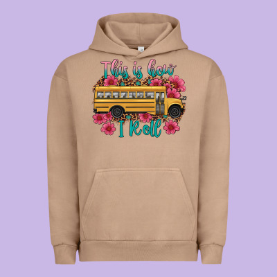 This Is How I Roll School Bus Urban Hoodie Designed By Artiststas