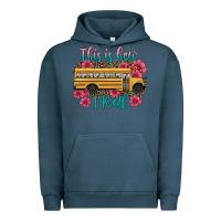Pigment Midnight Navy this is how i roll school bus Urban Hoodie - Artiststas