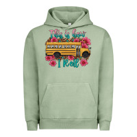 Pigment Oil Green this is how i roll school bus Urban Hoodie - Artiststas