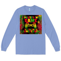 Colony Blue i paused my game Long Sleeve Tee - TumblerDesignByShophia